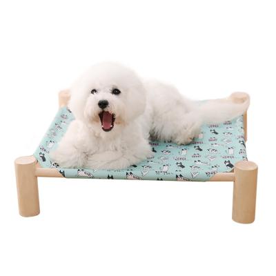 China Travel Factory Directly Supply Wholesale Designer Printed Dog Bed Detachable Wooden Dog Bed Cat Bed for sale