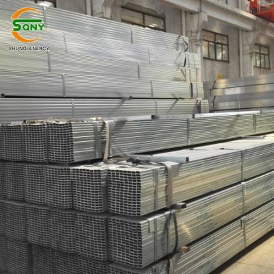 China Structure Pipe ERW Welded Steel Pipe Galvanized Carbon Steel Square Tube for sale