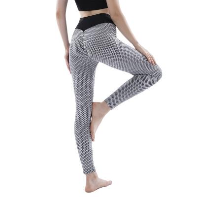 China Sweat-Wicking Ready To Ship Yoga Bubble High Quality Hip-Lifting Pants, Women's Gym Tight Yoga Pants for sale