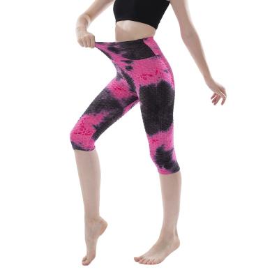 China Sweat-Wicking 2022 New Women's Gym Yoga Tight Pants Shape Yoga Bubble Hip-lifting Pants for sale