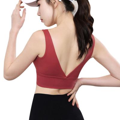 China Shirts & Sexy Yoga Xxx Tube Bra Tube Tops Women Workout Yoga Tops Nude Sports Bra Sports for sale