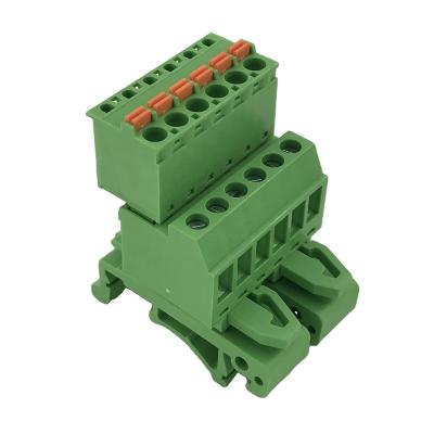 China PA66 Din Rail Terminal Block XK2EDGUVK for sale