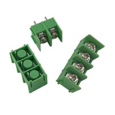 China PA66 XINKE 7.62mm Pitch PCB Green or Black Barrier TB Connector Can Be Spliced ​​2PIN 3PIN 4PIN 300V 20A XK7.62-7.62MM for sale