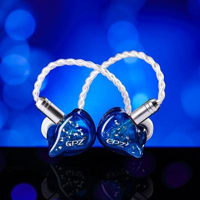 China Sustainable EPZ-K1 1BA+1DD Hybrid In-Ear HiFi Stage Monitor Gaming  Ear return  Noise Reduction Personalized Custom Wired Resin Earphones for sale