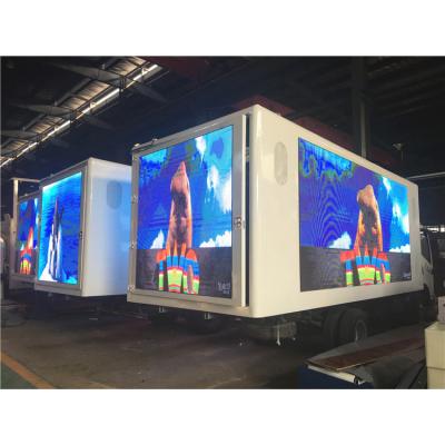 China 3 Sides P5 LED Screen Full Color Outdoor Mounted Display Box Truck Sale In Australia for sale