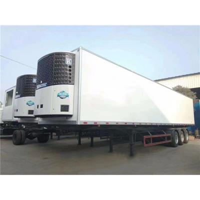 China Custom 13.5m refrigerated trailer large semi truck trailer refrigerated container trailer for sale in Uzbekistan for sale