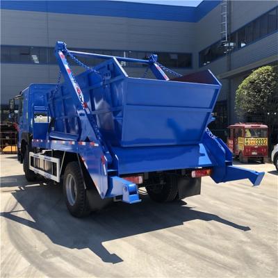 China Construction material shops Chengli factory supply howo 4x2 skip loader garbage truck 10m3 container garbage truck for sale for sale