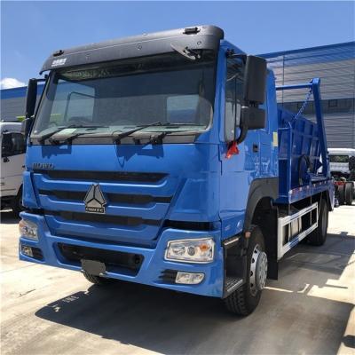 China Building material shops Ghana hot sale 10cbm howo pop up container garbage truck match with several containers for sale