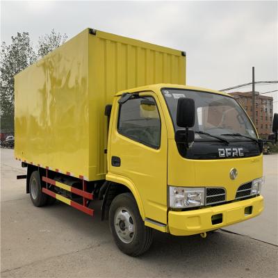 China New Flat Corrugated Iron Dongfeng 3-5 Tons Small Delivery Truck Van Cargo Lorry Truck For Sale In Dubai for sale