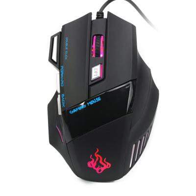 China 2020 Hot Selling Convenient Wired Gaming Optical RGB RGB Adjustable DPI Mouse Backlighting 5500DPI for Computer and Laptop Professional Gamer for sale