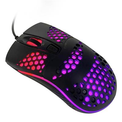 China Lightweight Hollow-out Gaming Mouse Honeycomb Gaming Mouse Convenient PC Computer Mice For Windows 2000 /XP/Vista/7/8/10 Systems for sale