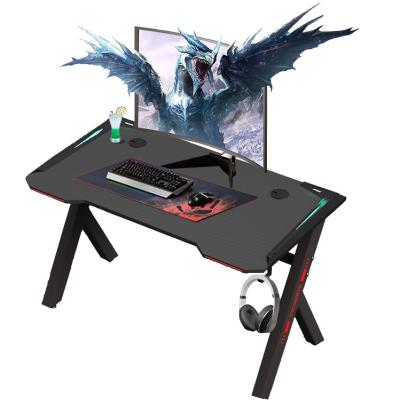 China Cheap Wholesale Guangzhou PS4 Xbox Convertible New Design Z Shaped Laptop Offcoe Single PC Computer Led Lighting Game Table For Game for sale