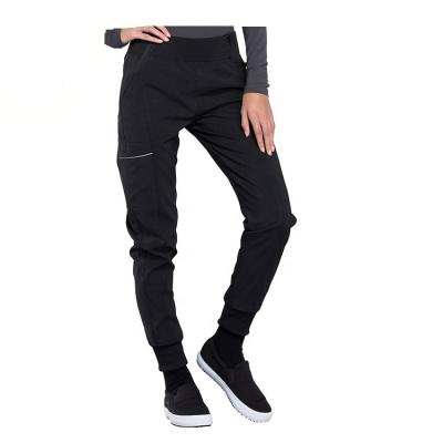 China Wholesale High-waisted Hospital Pants Solid Color Doctor Uniform Women's Medical Jogger Pants for sale