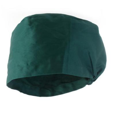 China Wholesale Unisex Blackish Green Doctor Comfortable Nurse Cap Surgery Hat Round Surgical Cotton Scrub Hat for sale