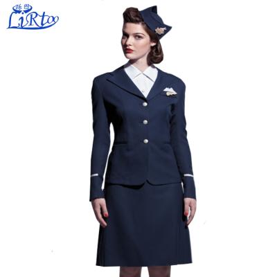 China Wholesale Airline Air Hostess Custom Design Air Hostess Pilot Uniform for sale