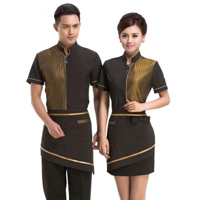 China restaurant & New Bar Design Elegent Waiter And Waitress Uniforms for sale