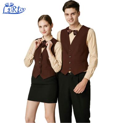 China restaurant & Modern bar restaurant serviced office uniforms for waiter anf waitress hotel staff uniform for sale