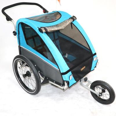 China 2021 Lightweight New Product Foldable Bicycle Baby Pram Twins Bike Baby Trailer for sale