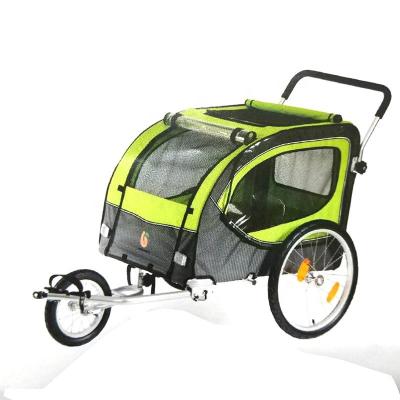 China GS Aprovel Three Wheels Sustainable Pet Trailer Foldable Pet Jogger Trailer for sale