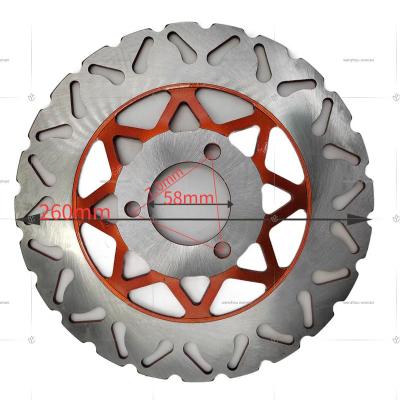 China Stainless Steel Plate 410/12cr13 Product 260 Motorcycle Disc Brake Plate Motorcycle Brake Disc Motorcycle Brake Disc for sale