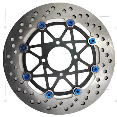 China 410 Stainless Steel/12cr13 Aluminum+stainless Motorcycle 267mm Front Brake Disc Rotor Brake Steel Floating Motorcycle Brake Disc for sale