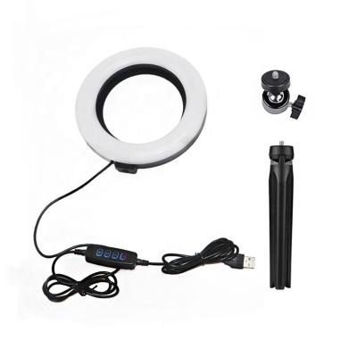 China Professional Wholesale Popular Ring Light 2021 Mobile Phone Ring Light New 6 Inches With Adjustable Tripod Stand for sale