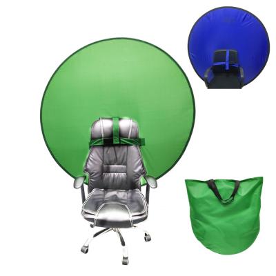 China Durable and Portable Big Fish Gen2 Green Handheld Webcam Backdrop Chair Screen Chair, 56 Inch, Chroma Key Green for sale