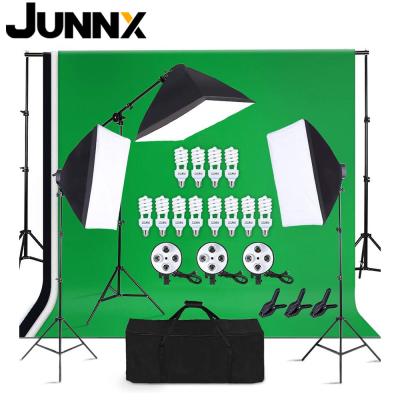 China Professional 2*3M Photography Lighting Studio Equipment Kit Background Support System 50*70CM Iron Softbox For Video for sale