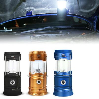 China Other Solar Powered Rechargeable Folding LED USB Emergency Light Camping Light Lantern Outdoor Tent Lamp Type C Product for sale