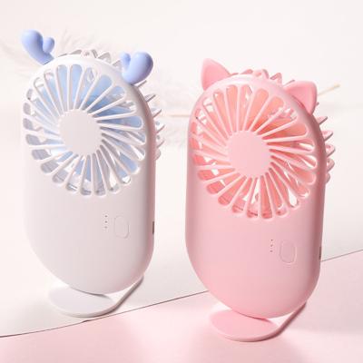 China Air Cooling Fan In Usb Electric Handy Portable Mini Rechargeable Fans Hand Running Electric Battery Fans for sale