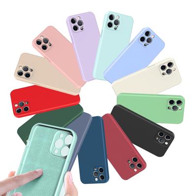 China Shockproof Phone Case Cover Pro Max For Iphone 11 Matte Soft Tpu Silicone Shockproof Cases 12 13 for sale