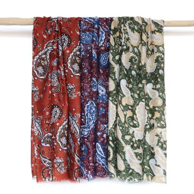 China 00749 New Arrival Fashion Spring Autumn Men Pattern 100% Polyester Printed Scarf for sale