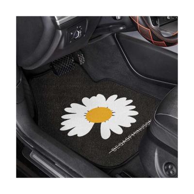 China General Cute Cartoon Car Floor Mat Four Seasons Chip Single Car Non-slip And Dirt Resistant Suede Carpet Mat for sale