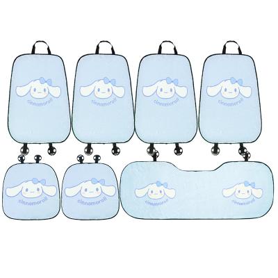 China Four Seasons General Short Plush One-Piece Cartoon Car Cushion Cartoon Three Pieces Set Seven Pieces Set Auto Supplies for sale