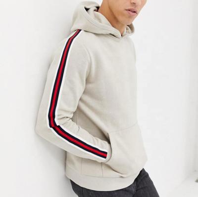 China Anti-Wrinkle Hoodies Men Streetwear Stripe Printed Sweatshirt Loose Fit Oversized Pullover Plus Size Hoodies for sale