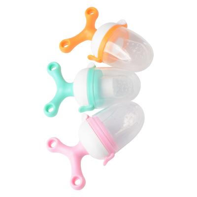 China PP factory direct safety baby fresh fruit feeder silicone baby Teether pacifier for sale