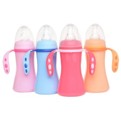 China PP Fashion 100% Color Eco-friendly Baby Water Bottle Baby Feeding Bottles With Silicone Nipple for sale