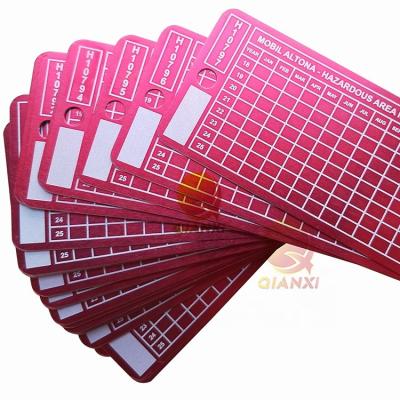 China Europe Metal Sign Plates Anodized Red Aluminum Alu Logo Nameplates Label Nameplates for sale