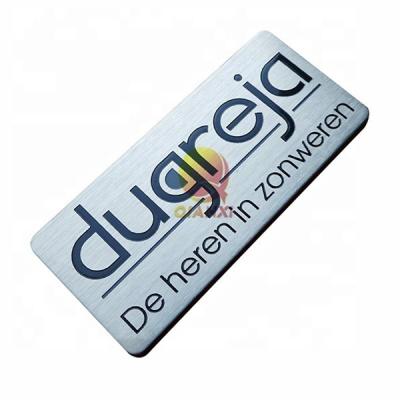 China Custom Engraved Label Customized Etched Stainless Steel Sticker Badge Metal Emblem Signs for sale