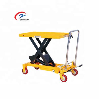 China Portable Hand Mini Lift Table For Sale Safety Operation Convenience 150kg 1000mm Easy Hydraulic Manual Double Scissors for sale