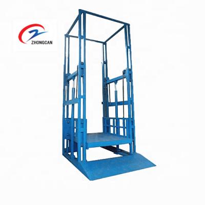 China 1-20m Electric Hydraulic Cargo Lift Goods Guide Track Lift Platform For Sale for sale