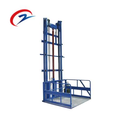 China Heavy Duty Outdoor Material Hydraulic Rail Chain Lifting Guide Goods Lifting Platform For Warehouse Elevator for sale