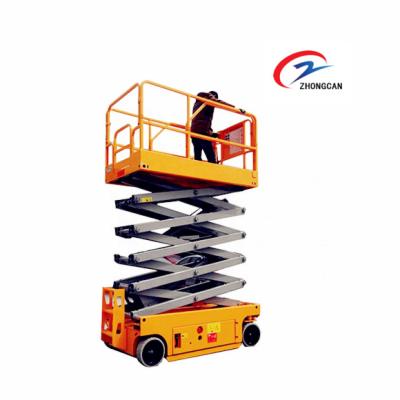 China Easy Operation Safety Convenience 300kg 12m 5m Mini Hydraulic Mobile Electric Scissor Lift Table 4m For Sale for sale