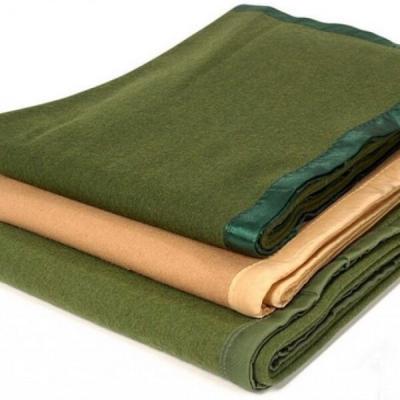 China Factory Wholesale Price Anti-static High Quality Military Blanket Wool Green Army Blanket Military Blanket for sale