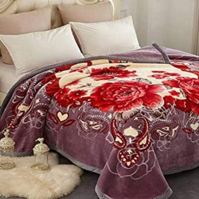 China Mink Royal Blanket Super Soft Wholesale Polyester King Size Korean One Luxury Comfortable 100% Anti-Static Side Printing Aglerian Style for sale