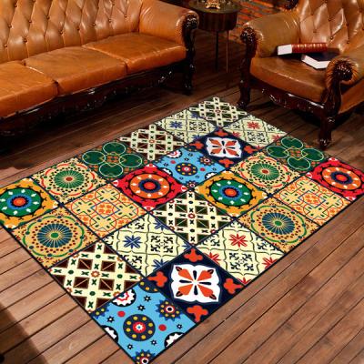 China Luxury Home Decorative Design Printed Living Room Rug Mats Modern High Quality Home Mat Bedroom Home Wholesale Facity Price for sale