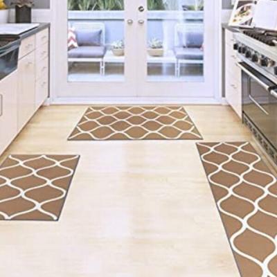 China High Quality Decorative Household Mats Special Environmental Waterproof Non-slip Rubber Backing Washable That Sticks To The Floor for sale