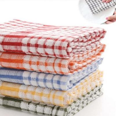 China Child Safe 100% Cotton Recycle Cotton Dish Kitchen Tea Towels Factory Direct Wholesale Direct White Stripe Printed Customization for sale