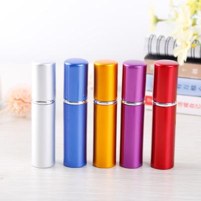 China 5ml Round Luminous Aluminum Perfume Bottle Packing Bulk Metal Perfume Pipes Inflatable Perfume Bottle for sale