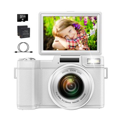 China Face Detection 4K Digital Camera Flip Screen Selfie Camcorder 48MP Vlog Camera Recorder 16X Zoom for sale